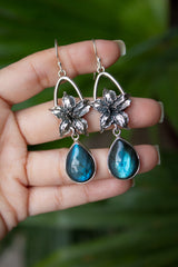 Lunar Ferns: Labradorite Earrings, AE-7536