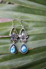 Lunar Ferns: Labradorite Earrings, AE-7536