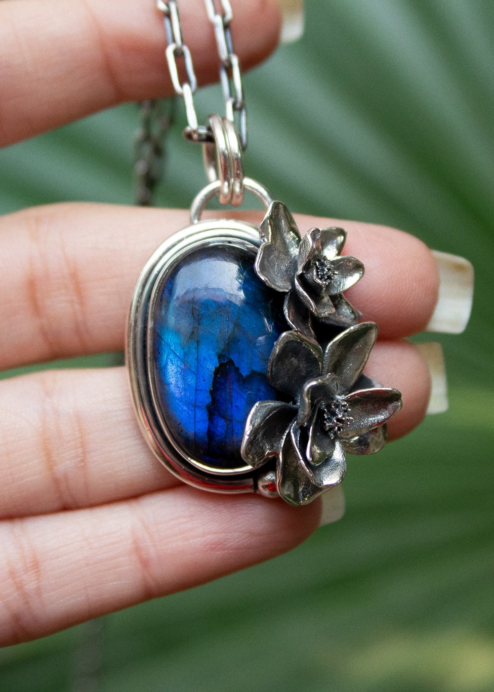 Labradorite Blossom Pendant, AR-7193