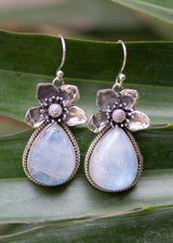 Ethereal Moonstone Drop Earrings, AE-7222