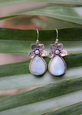 Ethereal Moonstone Drop Earrings, AE-7222