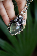 Whispering Woods: Prehnite Pendant, AP-700