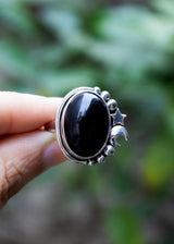 Luminous Night Ring Black Onyx, AR-7091