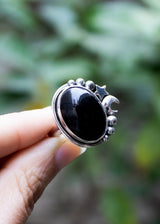 Luminous Night Ring Black Onyx, AR-7091