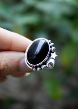 Luminous Night Ring Black Onyx, AR-7091