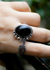 Luminous Night Ring Black Onyx, AR-7091
