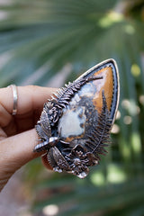 Wild Essence: Maligano Jasper Statement Ring, AR-7427