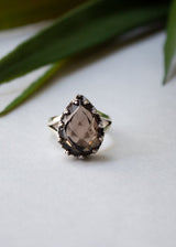 Natural Smokey Quartz Ring, AR-6707
