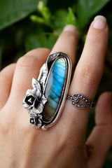 Blue Fire Labradorite Ring, AR-7052