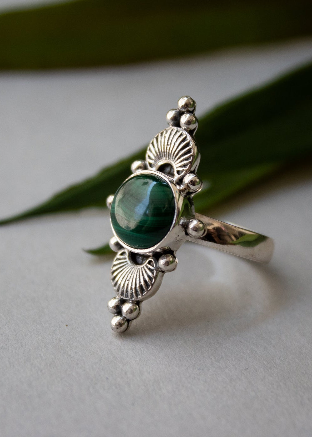 Bague Bohème Malachite, AR-6705