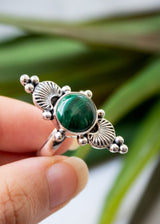 Bague Bohème Malachite, AR-6705
