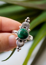 Bague Bohème Malachite, AR-6705
