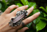 Rose Quartz Ring, Statement Ring, AR-7078
