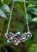 Collier Floral Turquoise Naturelle AR-6754