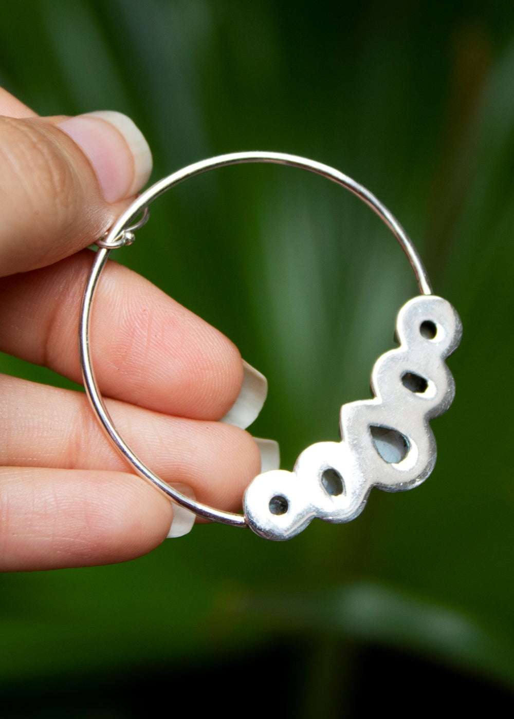 Pendientes Aro Piedra Luna AE-6759