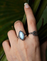 Moonstone Ring 925 Sterling Silver, AR-6702
