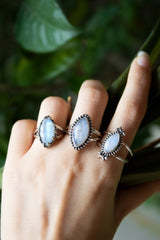 Moonstone Ring 925 Sterling Silver, AR-6702
