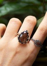 Natural Smokey Quartz Ring, AR-6707
