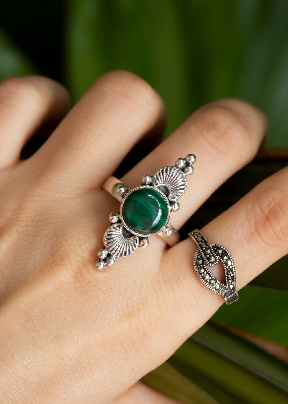 Bague Bohème Malachite, AR-6705
