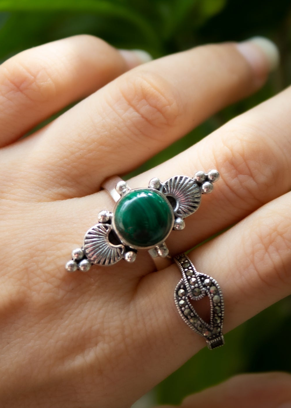 Bague Bohème Malachite, AR-6705