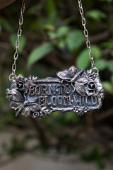 Born to Bloom Wild – Handcrafted Botanical Statement Necklace, AP-7547