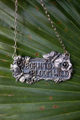 Born to Bloom Wild – Handcrafted Botanical Statement Necklace, AP-7547