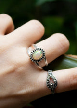 Ethiopian Opal Ring, Dainty Opal Ring, AR-6810