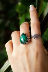 Bague Pierre Vert Malachite, AR-6724