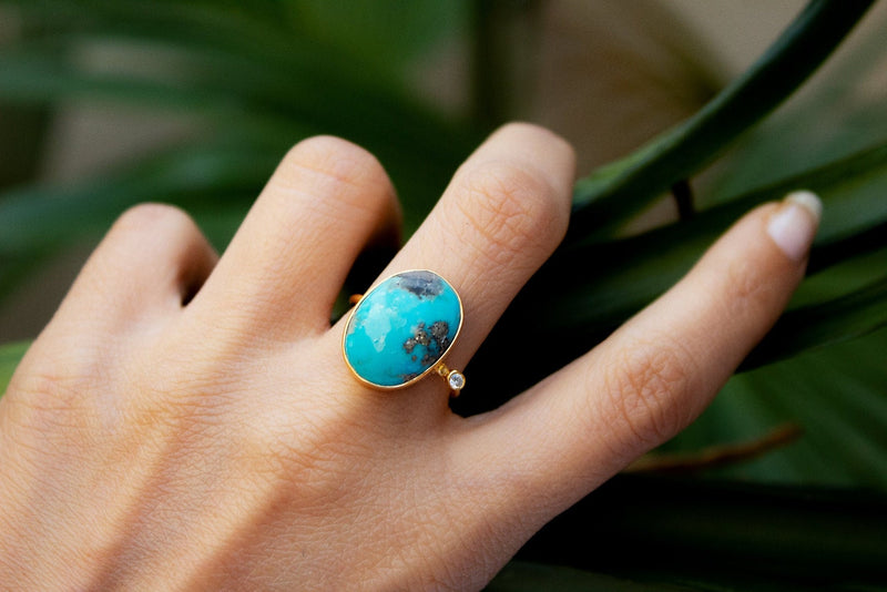 Gezamenlijke selectie Aantrekkelijk zijn aantrekkelijk massa Gold Turquoise Ring, 14k Gold Filled Ring, Turquoise Jewelry, SKU 6120 –  Its Ambra
