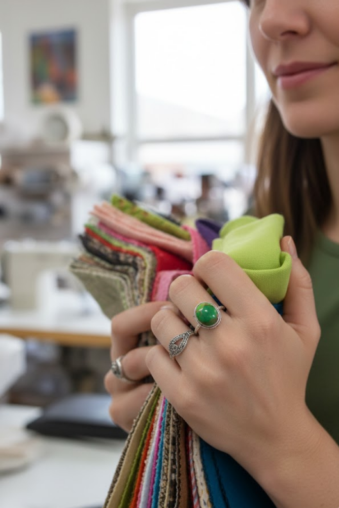 Turquoise Ring, Green Copper Turquoise Ring, AR-1148