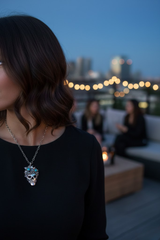 Moonlit Requiem: Skull Pendant