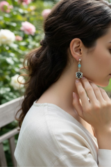 Blooming Fire: Opal Earrings, AE-7610