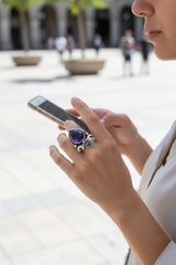 Floral Amethyst Ring