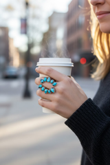 Turquoise Ring, Natural Turquoise Silver, Boho, December Birthstone, SKU 6138