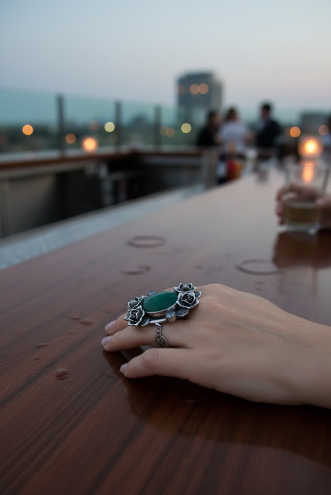 Green Onyx Ring, AR-7511