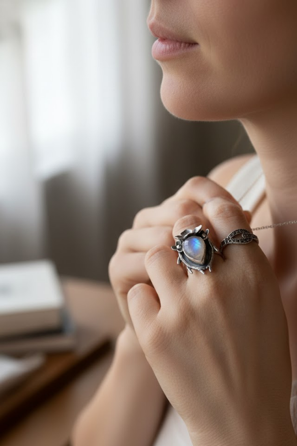Moonstone Ring, AR-7418