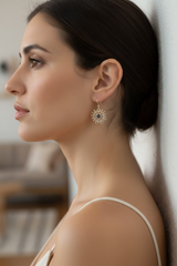 Pendientes Mandala Topacio Místico, AE-2134