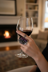 Whispers of the Violet Grove: Amethyst Ring, AR- 7657