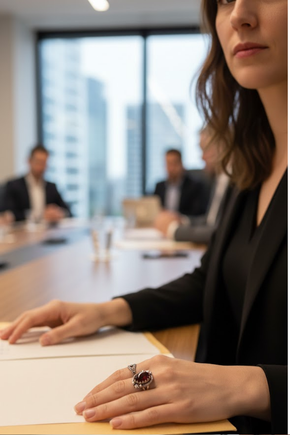 Bague Grenat Ovale AR-6545