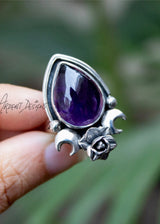 Floral Amethyst Ring