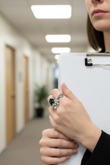 Floral Black Onyx Ring, AR-7162