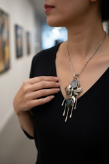 Pendentif Pierre de Lune &amp; Labradorite, AP-6750