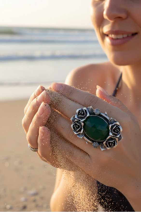 Green Onyx Ring, AR-7511