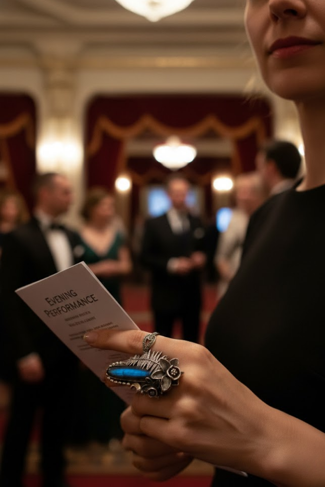 Labradorite Ring with Fern, AR-7266