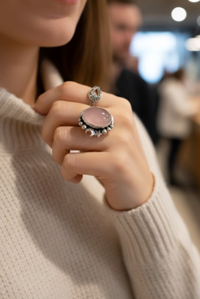 Rose Quartz Ring AR-7092