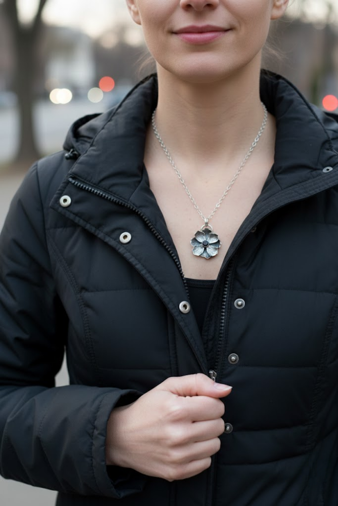 Floral Pendant with Mystic Topaz, AP -7134