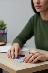 Bague en pierre de lune en argent sterling 925, bague en croissant de lune, bague céleste, SKU 6166