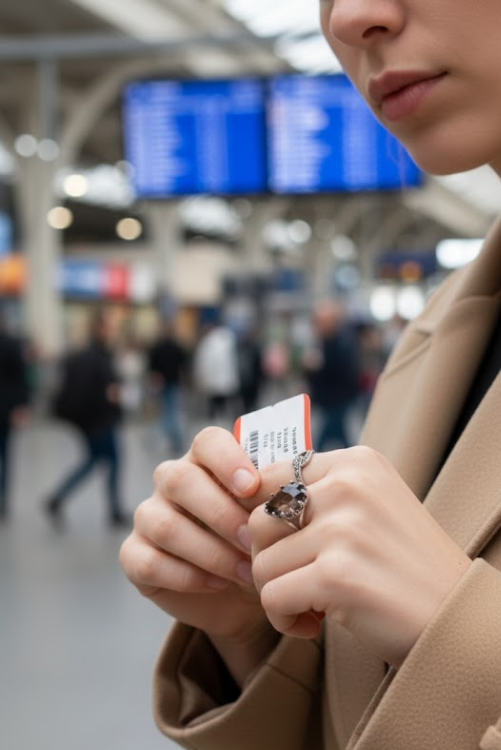Natural Smokey Quartz Ring, AR-6707