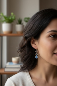 Moonstone Earrings, AE-7284