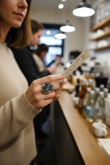 Moonfire Constellation — Labradorite & Moonstone Celestial Ring, AR-7729
